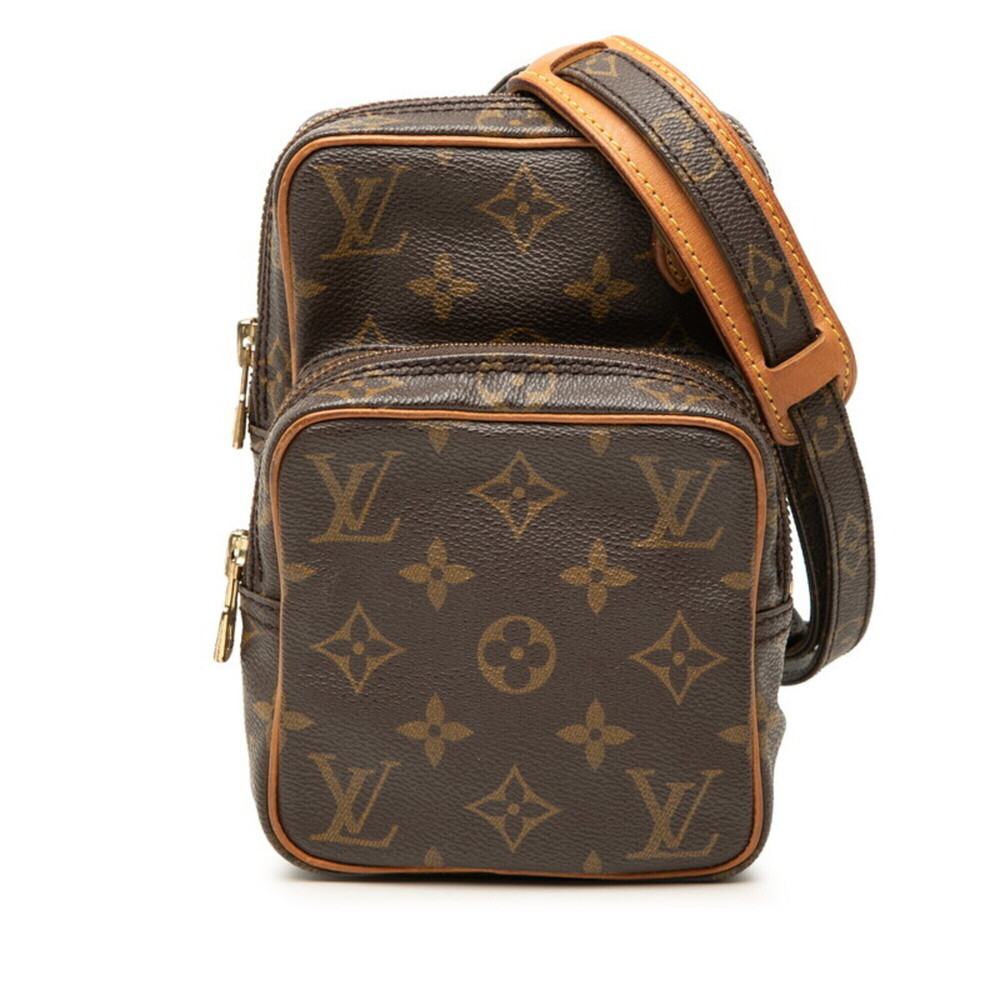 Louis Vuitton Monogram Mini Amazon Crossbody Shoulder Bag M45238 Brown Leathe...